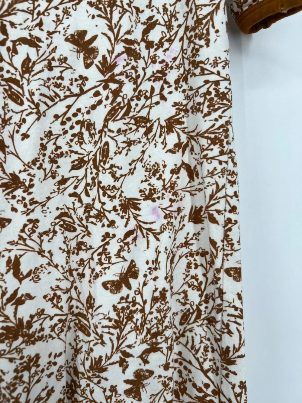 Viverano Organics Floral Butterfly Girl Sleep Gown Organic Cotton 3-6 months